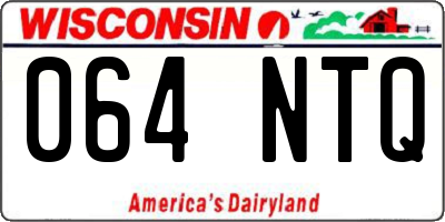 WI license plate 064NTQ