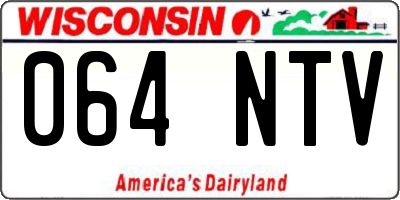 WI license plate 064NTV