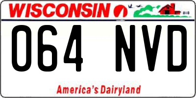 WI license plate 064NVD