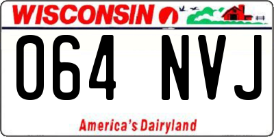 WI license plate 064NVJ