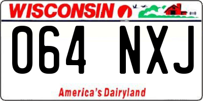 WI license plate 064NXJ