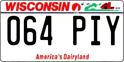 WI license plate 064PIY