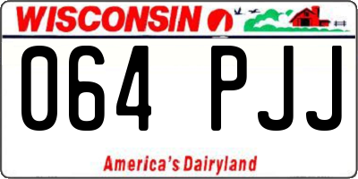 WI license plate 064PJJ