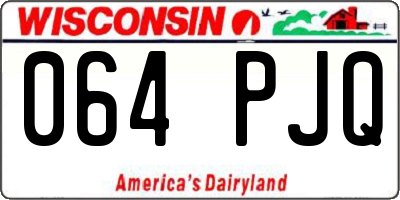 WI license plate 064PJQ