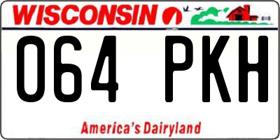 WI license plate 064PKH