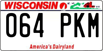 WI license plate 064PKM