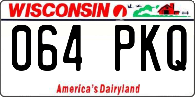 WI license plate 064PKQ