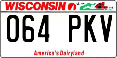WI license plate 064PKV