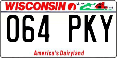 WI license plate 064PKY
