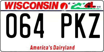 WI license plate 064PKZ