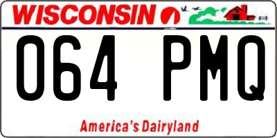 WI license plate 064PMQ