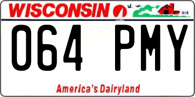 WI license plate 064PMY
