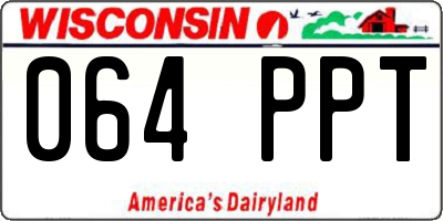WI license plate 064PPT