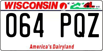 WI license plate 064PQZ