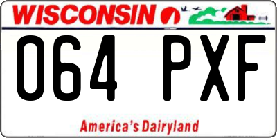WI license plate 064PXF