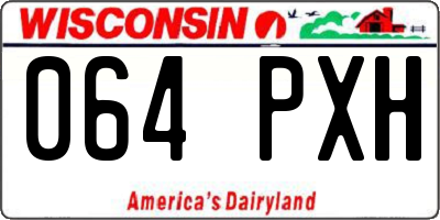 WI license plate 064PXH