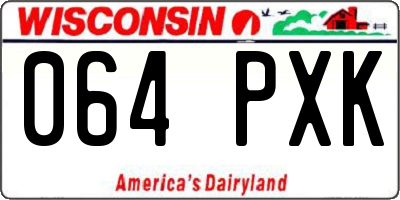 WI license plate 064PXK