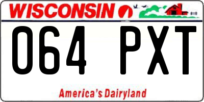 WI license plate 064PXT