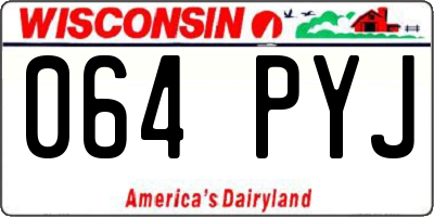 WI license plate 064PYJ