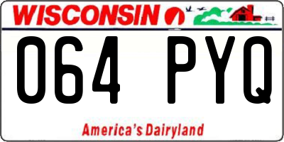 WI license plate 064PYQ