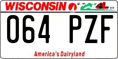 WI license plate 064PZF