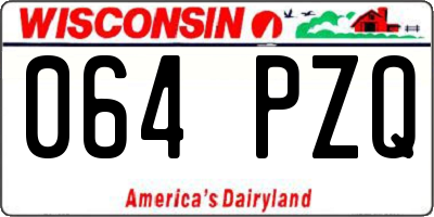 WI license plate 064PZQ