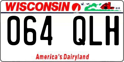 WI license plate 064QLH