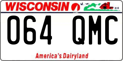 WI license plate 064QMC