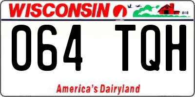WI license plate 064TQH
