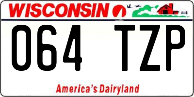 WI license plate 064TZP
