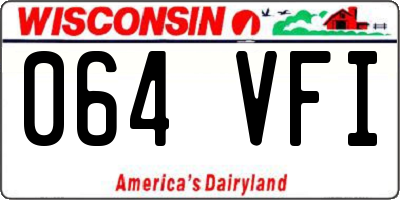 WI license plate 064VFI