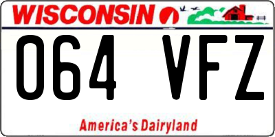WI license plate 064VFZ