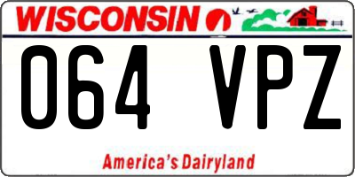 WI license plate 064VPZ