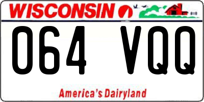 WI license plate 064VQQ