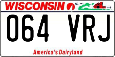 WI license plate 064VRJ