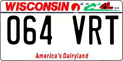 WI license plate 064VRT
