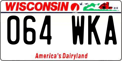 WI license plate 064WKA