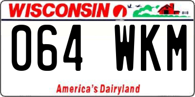 WI license plate 064WKM