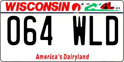 WI license plate 064WLD