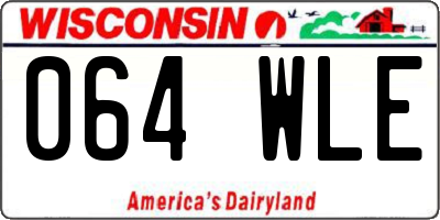 WI license plate 064WLE