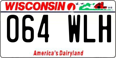 WI license plate 064WLH