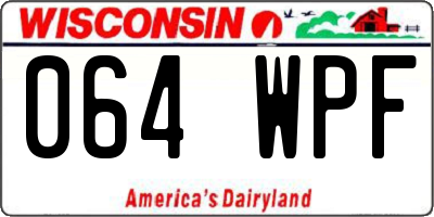 WI license plate 064WPF