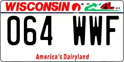 WI license plate 064WWF