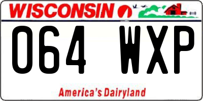 WI license plate 064WXP