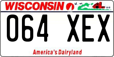 WI license plate 064XEX