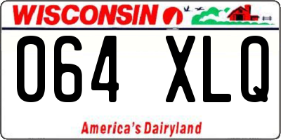 WI license plate 064XLQ