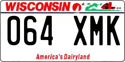 WI license plate 064XMK