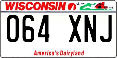 WI license plate 064XNJ