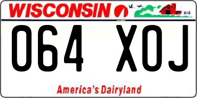 WI license plate 064XOJ