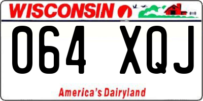 WI license plate 064XQJ